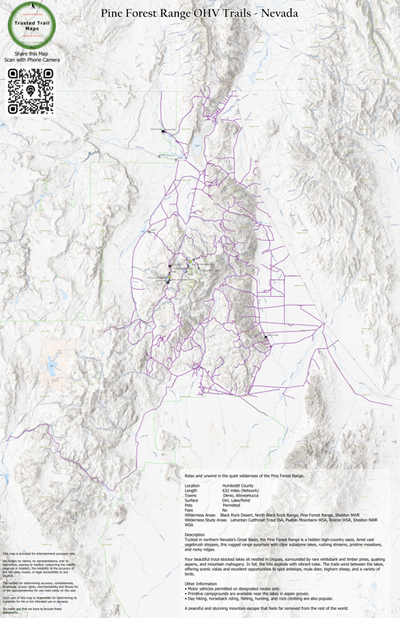 Pine Forest Range OHV Trails - Nevada Preview 1