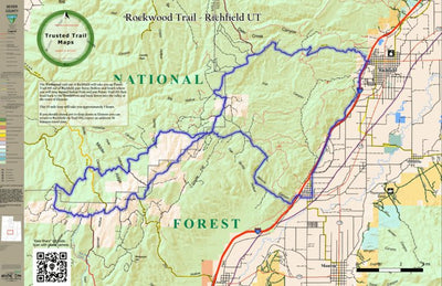 Trusted Trail Maps Inc. Rockwood Trail Loop - Richfield Utah digital map