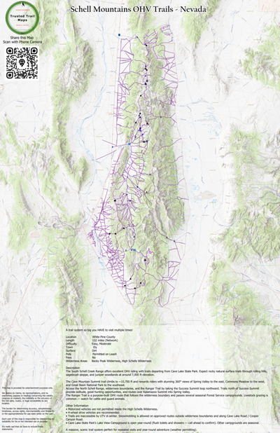 Schell Mountains OHV Trails - Nevada Preview 1