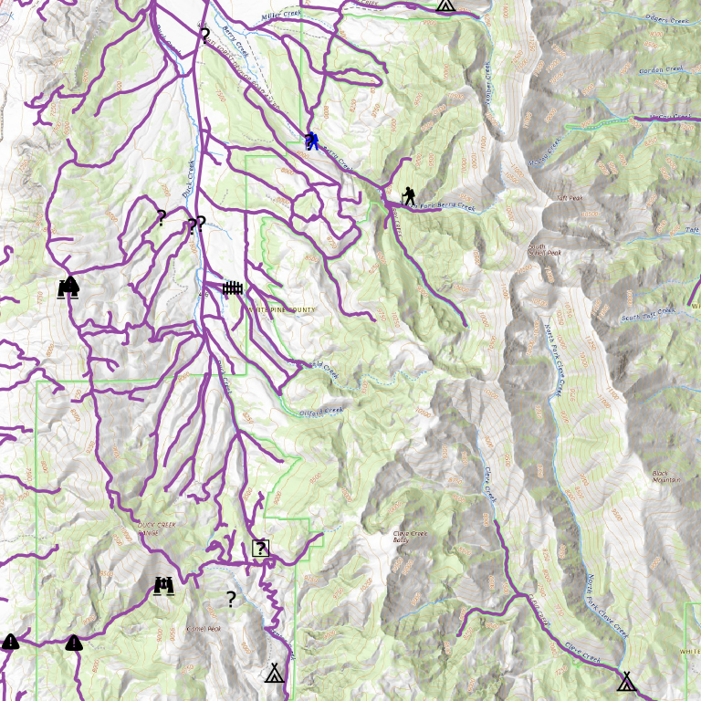 Schell Mountains OHV Trails - Nevada Map by Trusted Trail Maps Inc ...