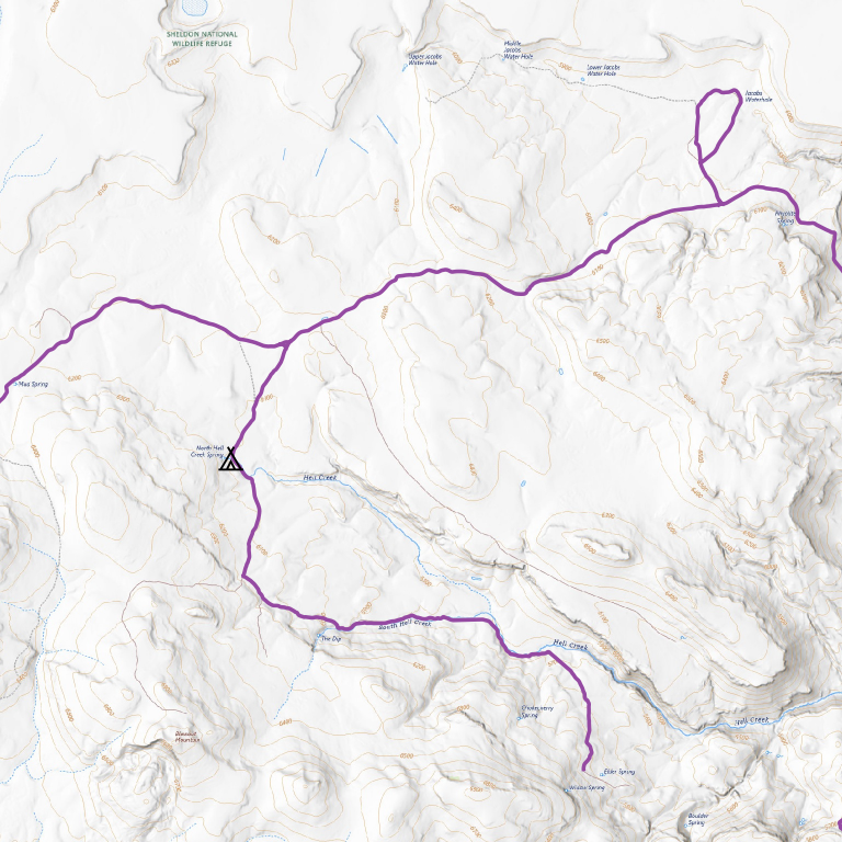 Sheldon NWR OHV Trails - Nevada Map by Trusted Trail Maps Inc. | Avenza ...