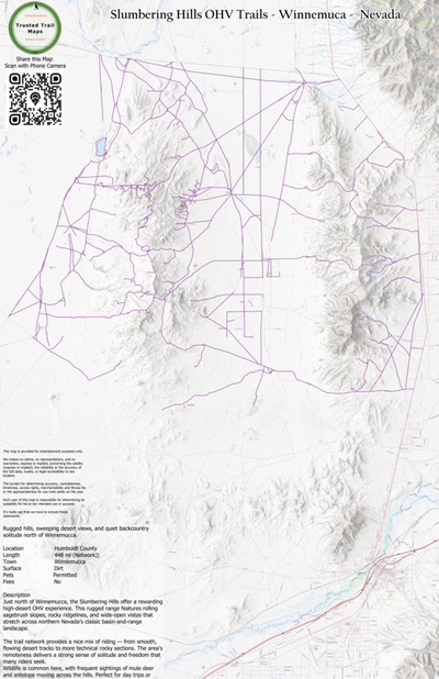 Slumbering Hills OHV Trails - Winnemuca - Nevada Preview 1