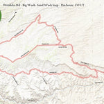 Trusted Trail Maps Inc. Wrinkles Rd - Big Wash -Sand Wash - Duchesne CO UT digital map