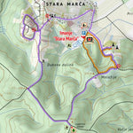 Turisticka zajednica Grada Ivanic-Grada Pješačke rute oko imanja Stara Marča - Hiking routes around estate Stara Marča digital map