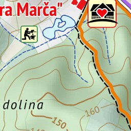Turisticka zajednica Grada Ivanic-Grada Pješačke rute oko imanja Stara Marča - Hiking routes around estate Stara Marča digital map
