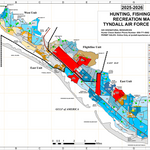 Tyndall AFB 2025-2026 Hunting, Fishing, and Recreation Map Preview 1
