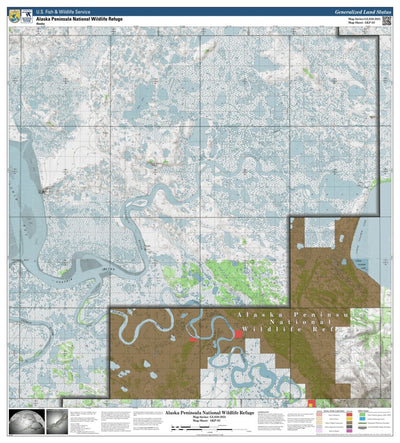 U.S. Fish & Wildlife Service Alaska Peninsula NWR (AKP-03 - #3 of 35) digital map