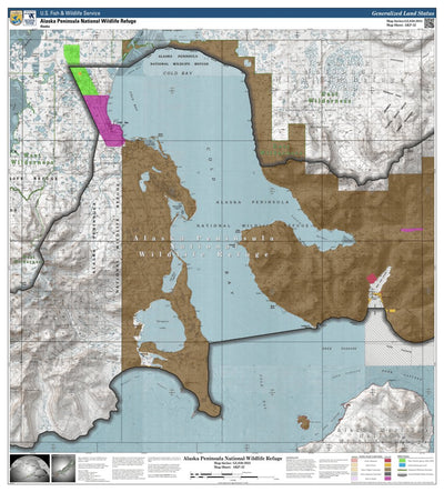 U.S. Fish & Wildlife Service Alaska Peninsula NWR (AKP-32 - #32 of 35) digital map
