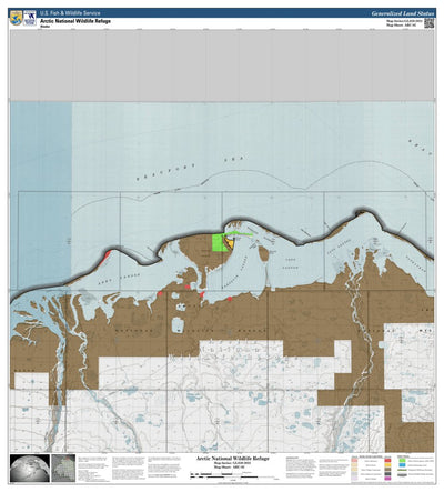 U.S. Fish & Wildlife Service Arctic NWR (ARC-02 - #2 of 73) digital map