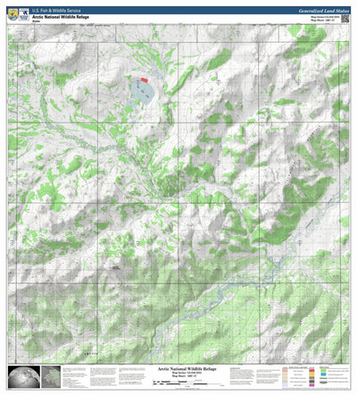 U.S. Fish & Wildlife Service Arctic NWR (ARC-57 - #57 of 73) digital map