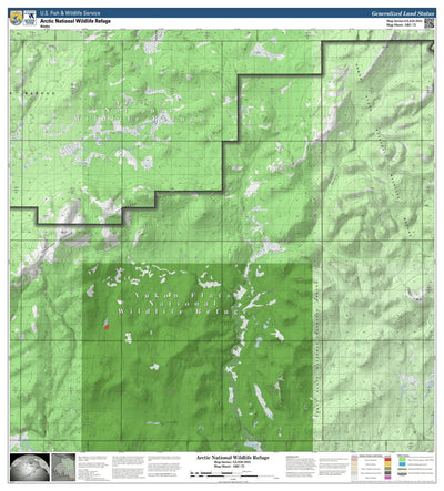 U.S. Fish & Wildlife Service Arctic NWR (ARC-72 - #72 of 73) digital map