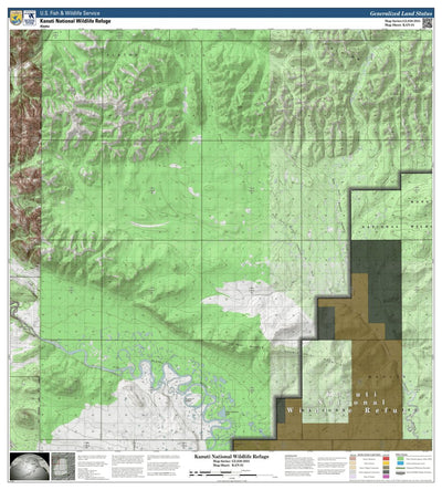 U.S. Fish & Wildlife Service Kanuti NWR (KAN-01 - #1 of 10) digital map