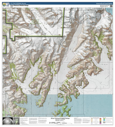 U.S. Fish & Wildlife Service Kenai NWR (KNA-13 - #13 of 13) digital map