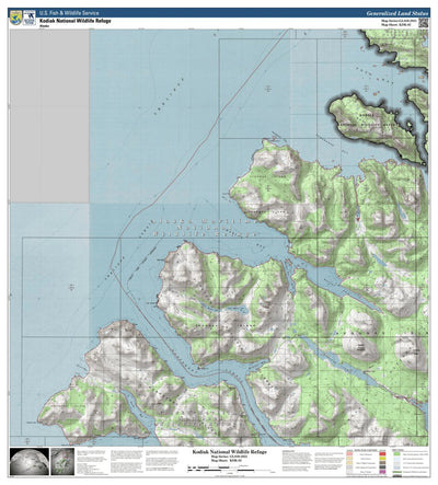 U.S. Fish & Wildlife Service Kodiak NWR (KDK-02 - #2 of 15) digital map