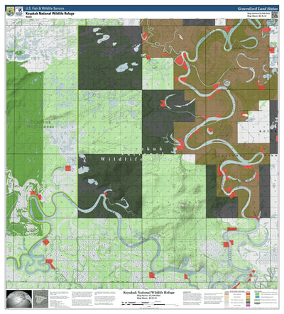 U.S. Fish & Wildlife Service Koyukuk NWR (KUK-12 - #12 of 23) digital map