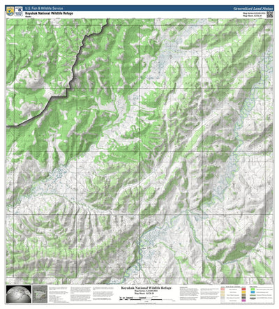 U.S. Fish & Wildlife Service Koyukuk NWR (KUK-20 - #20 of 23) digital map