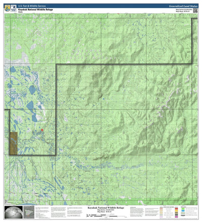 U.S. Fish & Wildlife Service Koyukuk NWR (KUK-23 - #23 of 23) digital map