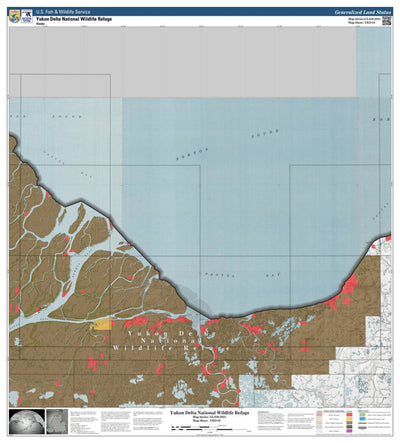 U.S. Fish & Wildlife Service Yukon Delta NWR (YKD-04 - #4 of 93) digital map