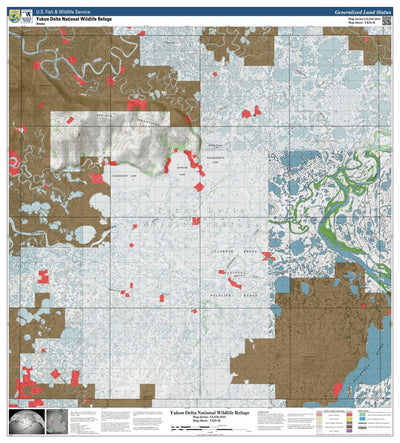 U.S. Fish & Wildlife Service Yukon Delta NWR (YKD-36 - #36 of 93) digital map
