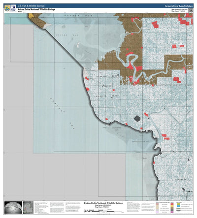 U.S. Fish & Wildlife Service Yukon Delta NWR (YKD-45 - #45 of 93) digital map