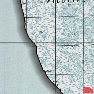 U.S. Fish & Wildlife Service Yukon Delta NWR (YKD-45 - #45 of 93) digital map