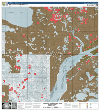 U.S. Fish & Wildlife Service Yukon Delta NWR (YKD-67 - #67 of 93) digital map