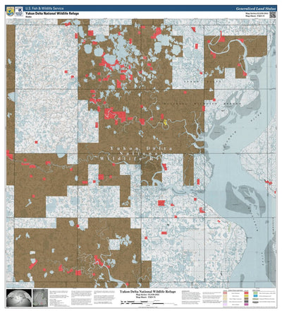 U.S. Fish & Wildlife Service Yukon Delta NWR (YKD-78 - #78 of 93) digital map