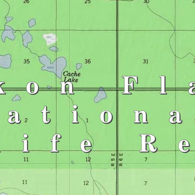 U.S. Fish & Wildlife Service Yukon Flats NWR (YKF-16 - #16 of 48) digital map