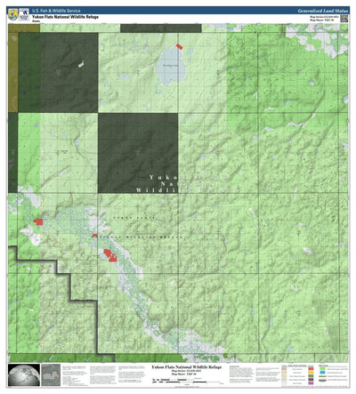 U.S. Fish & Wildlife Service Yukon Flats NWR (YKF-30 - #30 of 48) digital map