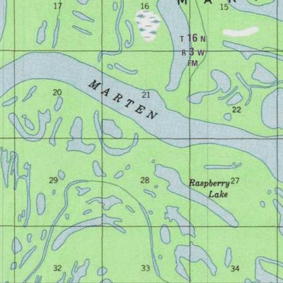 U.S. Fish & Wildlife Service Yukon Flats NWR (YKF-34 - #34 of 48) digital map