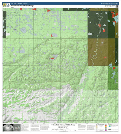 U.S. Fish & Wildlife Service Yukon Flats NWR (YKF-36 - #36 of 48) digital map