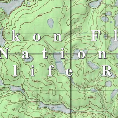 U.S. Fish & Wildlife Service Yukon Flats NWR (YKF-36 - #36 of 48) digital map