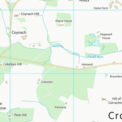 UK Topographic Maps Aberdeenshire (NJ40) digital map