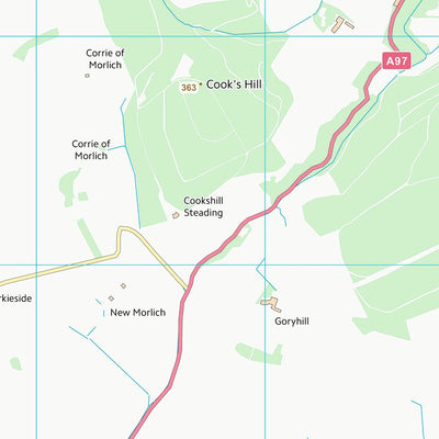 UK Topographic Maps Aberdeenshire (NJ41) digital map