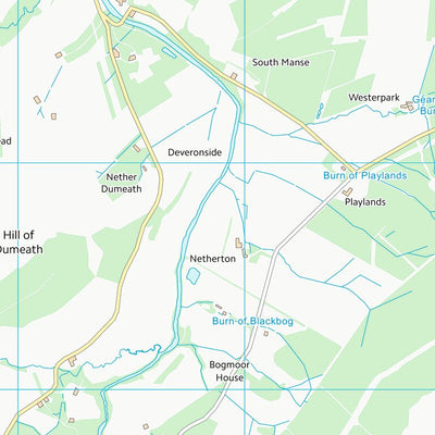 UK Topographic Maps Aberdeenshire (NJ43) digital map