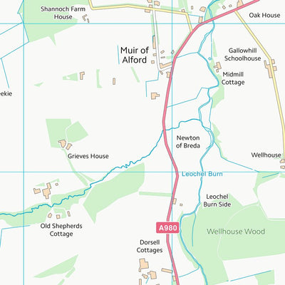 UK Topographic Maps Aberdeenshire (NJ51) digital map