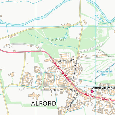 UK Topographic Maps Aberdeenshire (NJ51) digital map