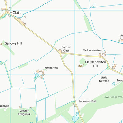 UK Topographic Maps Aberdeenshire (NJ52) digital map