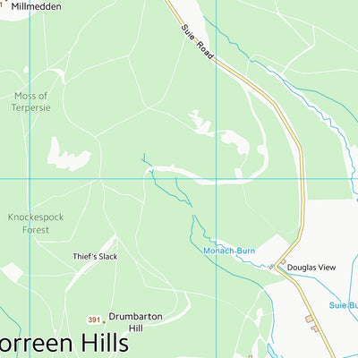 UK Topographic Maps Aberdeenshire (NJ52) digital map