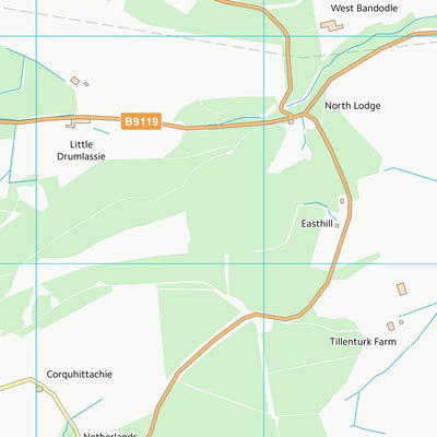 UK Topographic Maps Aberdeenshire (NJ60) digital map
