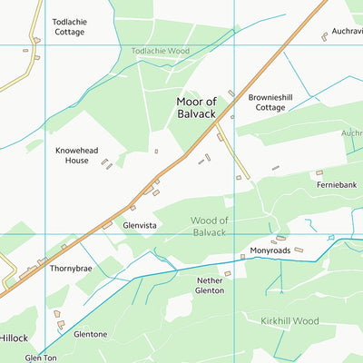 UK Topographic Maps Aberdeenshire (NJ61) digital map