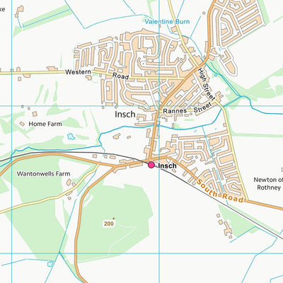 UK Topographic Maps Aberdeenshire (NJ62) digital map