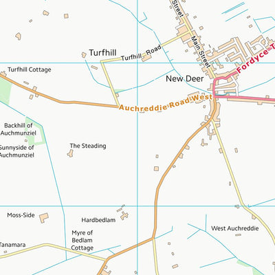 UK Topographic Maps Aberdeenshire (NJ84) digital map