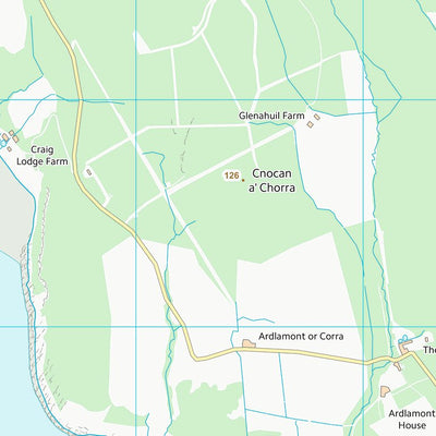 UK Topographic Maps Argyll and Bute (NR96) digital map