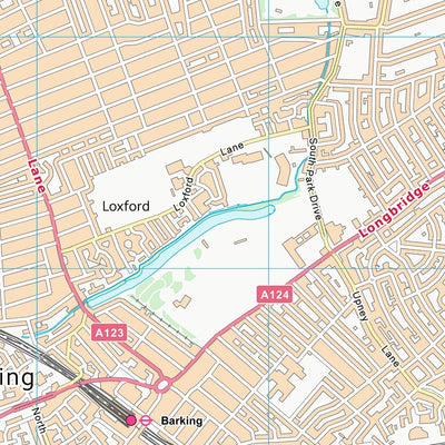 UK Topographic Maps Barking and Dagenham London Boro (TQ48) digital map