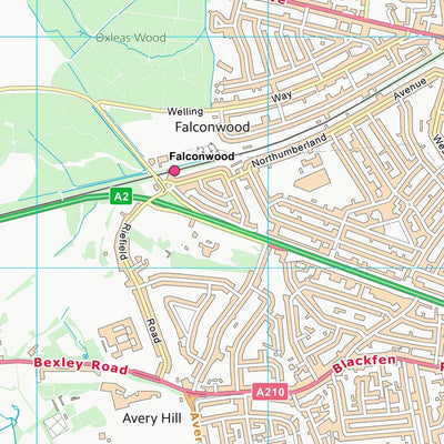 UK Topographic Maps Bexley London Boro (TQ47) digital map