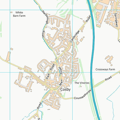 UK Topographic Maps Blaby District (SP59) digital map