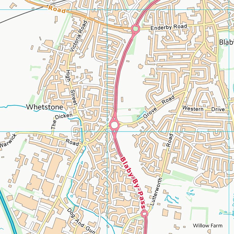 Blaby District (SP59) Map by UK Topographic Maps | Avenza Maps