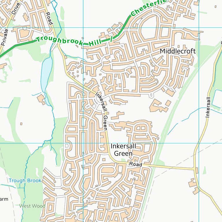 Bolsover District (SK47) Map by UK Topographic Maps | Avenza Maps