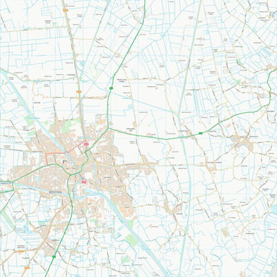 UK Topographic Maps Boston District (B) (TF34) digital map